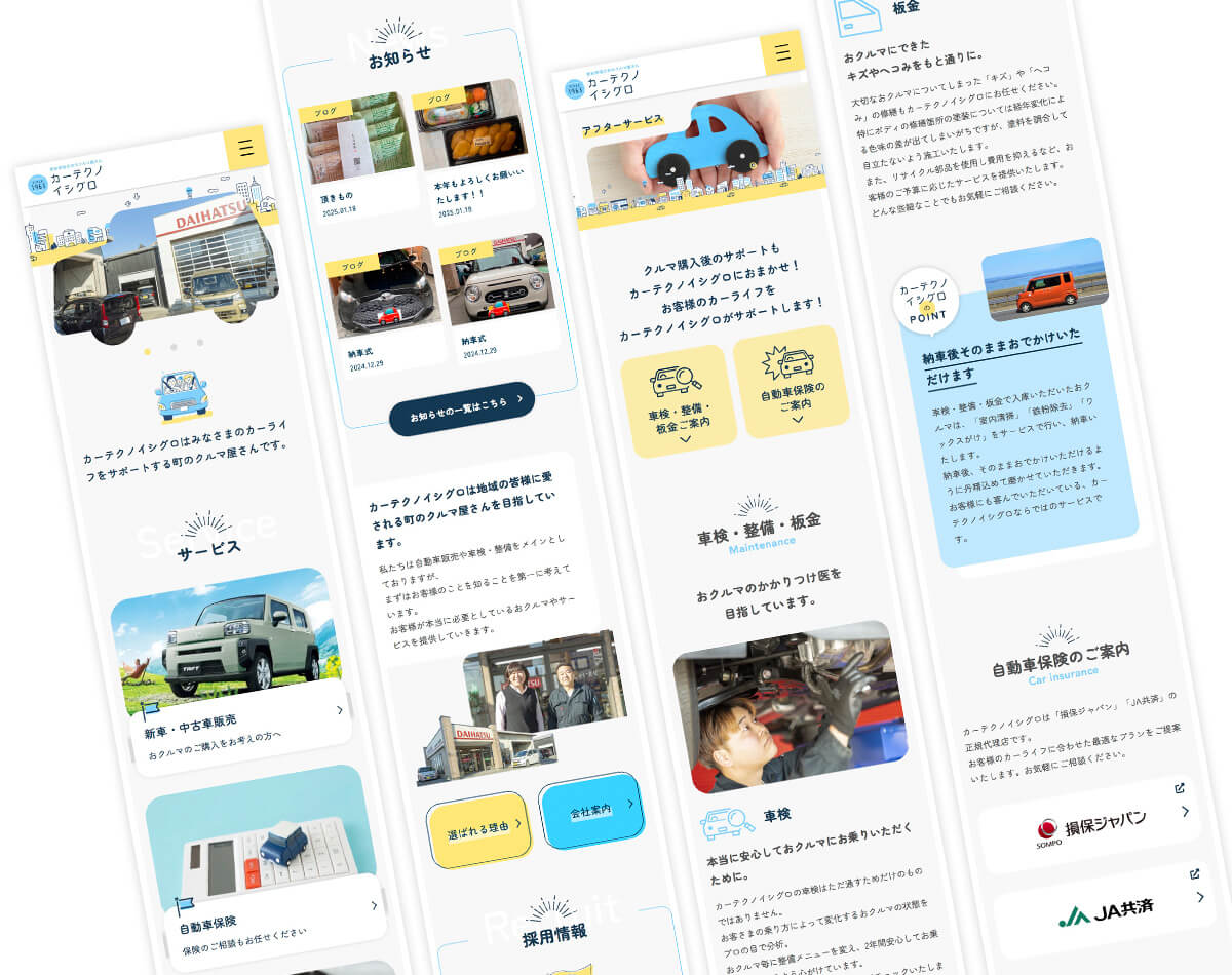 SP表示のスクリーンショット