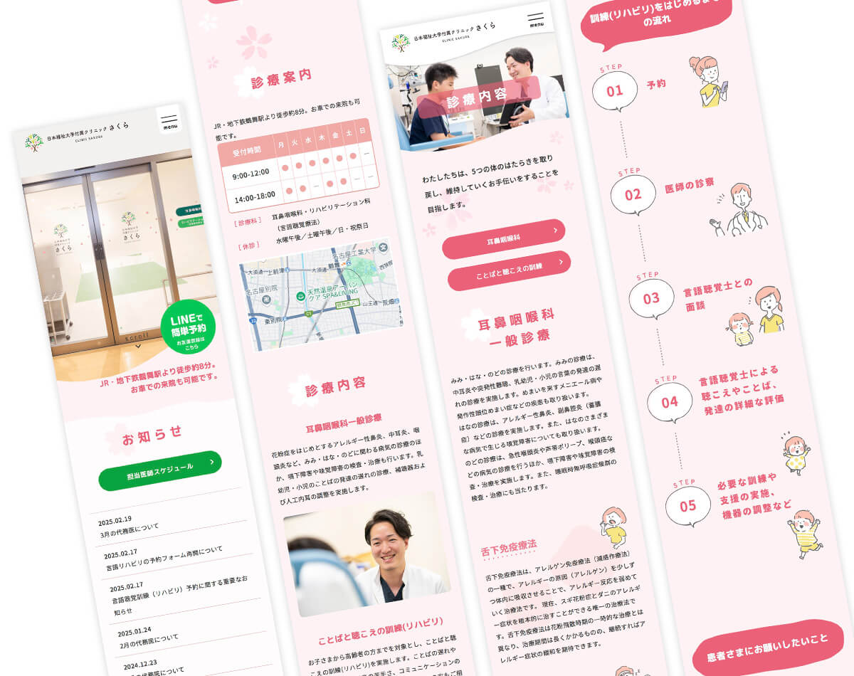 SP表示のスクリーンショット